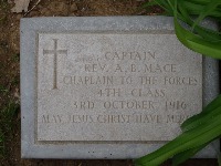 Struma Military Cemetery - MacE, The Revd. Alban Bodley